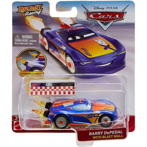 디즈니 Disney Cars XRS Rocket Racing 1:64 Die Cast Car with Blast Wall: RPM #64 Barry DePedal