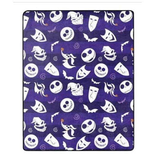 디즈니 Disney The Nightmare Before Christmas 40x50 Throw Blanket and Pillow