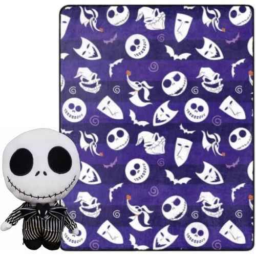 디즈니 Disney The Nightmare Before Christmas 40x50 Throw Blanket and Pillow