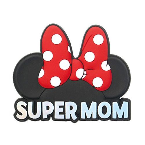 디즈니 Disney Minnie Mouse Head Soft Super MOM Touch Magnet, Red/Pink, One Size