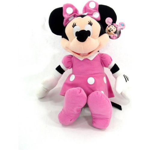 디즈니 Disney Mickey Mouse Clubhouse Minnie Mouse 15 Inch Plush w/ Pink Dress and Bow