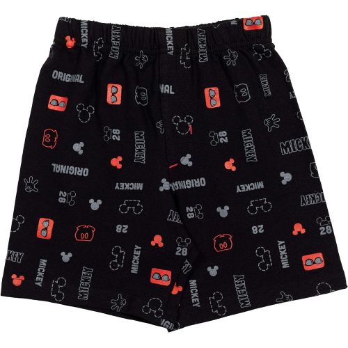 디즈니 Disney Mickey Mouse French Terry Graphic T Shirt & Shorts Set