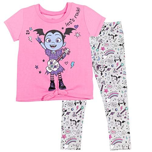 디즈니 Disney Vampirina Girls Fashion Graphic T Shirt & Leggings Set
