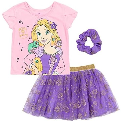 디즈니 Disney Princess Jasmine T Shirt Tutu Skirt Scrunchy Set