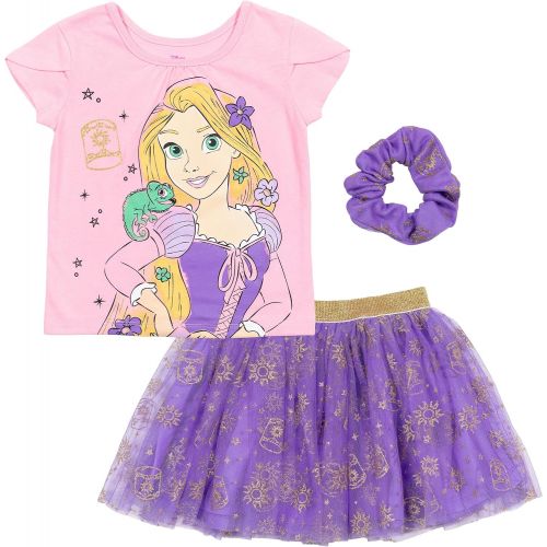 디즈니 Disney Princess Jasmine T Shirt Tutu Skirt Scrunchy Set