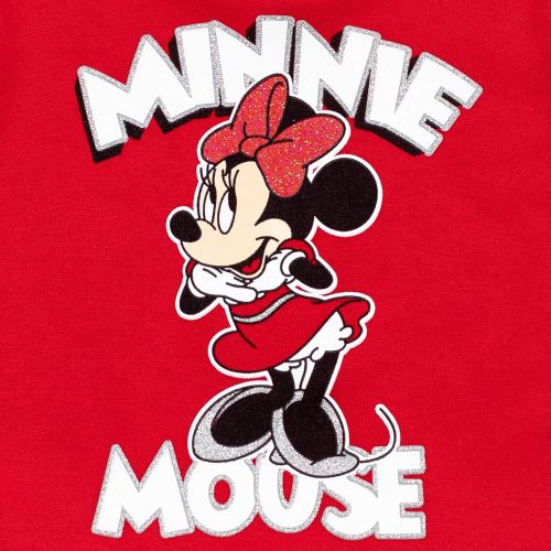 디즈니 Disney Minnie Mouse Girls Fashion Fleece Pullover Hoodie and Leggings Set