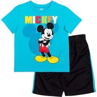 Disney Mickey Mouse Pullover Graphic T Shirt & Mesh Shorts Mesh