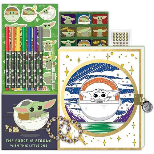 디즈니 Disney Star Wars Baby Yoda Mandalorian Storage Keepsake Box Craft Kit Activity Set for