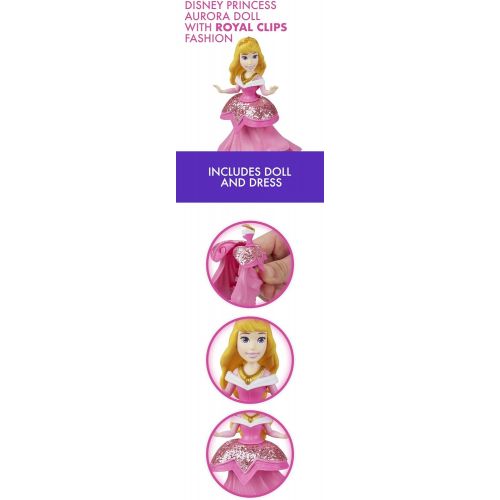 디즈니 Disney Princess Aurora Doll with Royal Clips Fashion, One Clip Skirt