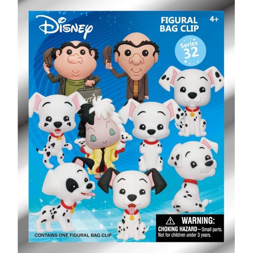 디즈니 Disney 101 Dalmatians 3D Foam Bag Clip in Blind Bag