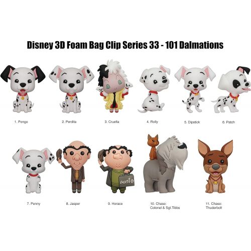 디즈니 Disney 101 Dalmatians 3D Foam Bag Clip in Blind Bag