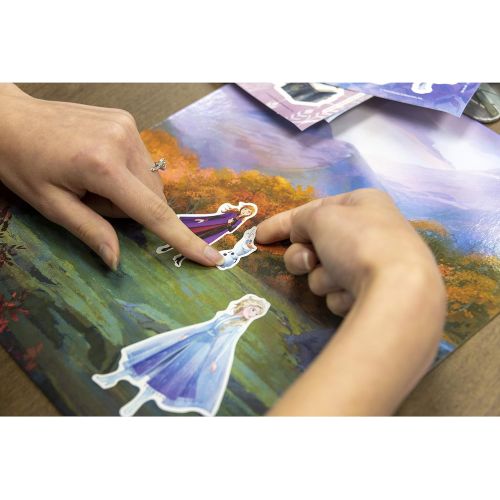 디즈니 Disney Frozen 2 Create a Scene Sticker Pad and Sticker Scenes 46033, Multicolor