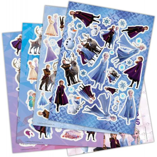 디즈니 Disney Frozen 2 Create a Scene Sticker Pad and Sticker Scenes 46033, Multicolor