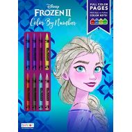 Disney Frozen 2 Elsa 32 Page Color by Number Activity Book with 8 Crayons 45824 Bendon