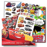 Disney Cars 3 Fun Set Cars 3 Stickers & Disney Cars 3 Tattoos Bundle with Specialty 2 Sided Door Hanger