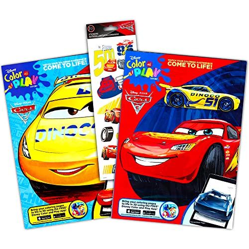 디즈니 Disney Cars Coloring Book Set (2 Books Featuring Lightning McQueen 96 Pages, Int. Ed.)