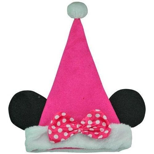 디즈니 Disney Minnie Mouse Felt Santa Hat (Fits Teen to Adult)