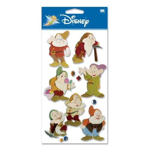 디즈니 Disney 7 Dwarves Dimensional Sticker