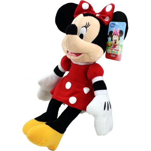 디즈니 Disney Plush Classic Minnie Mouse Red Polka Dot Dress 15 Toy Doll