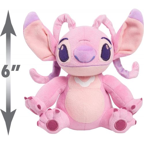 디즈니 Disney Lilo & Stitch 6 Inch Bean Plush Angel, Stuffed Animal, Alien, by Just Play