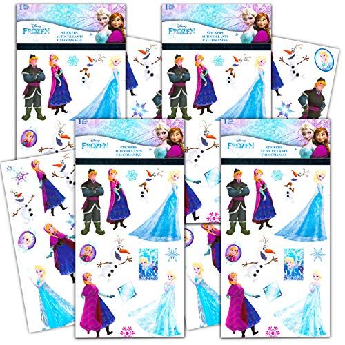 디즈니 Disney Studio Disney Frozen Stickers Party Favors Bundle ~ 100 Disney Frozen Stickers for Walls, Water Bottles, Rooms, Gift Bags, and Much More (Frozen Party Supplies)