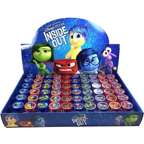 디즈니 Disney Inside Out Self inking Stamps Birthday Party Favors 60 Pieces (Complete Box) by Disney