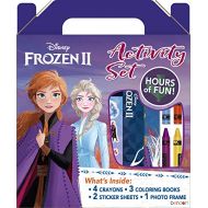 Disney Frozen 2 Anna and Elsa Coloring and Activity Carry Set with Sticker Sheets AS45853 Bendon, Multicolor