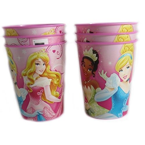 디즈니 6 Disney Pixar Reusable Treat Favor Party Cups (Princess Trio)