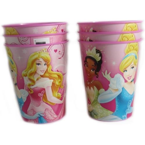 디즈니 6 Disney Pixar Reusable Treat Favor Party Cups (Princess Trio)