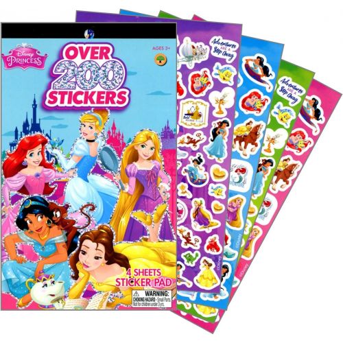 디즈니 Disney Princess Sticker Pad Over 200 Stickers