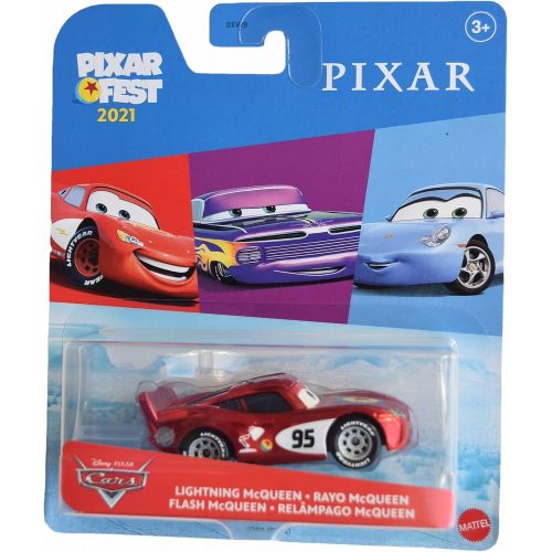 디즈니 Disney Cars Pixar Fest Lightning McQueen, [Metallic red] 1:55 Scale