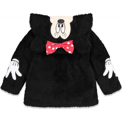 디즈니 Disney Minnie Mouse Baby Girls Sherpa Fleece Costume Zipper Hoodie