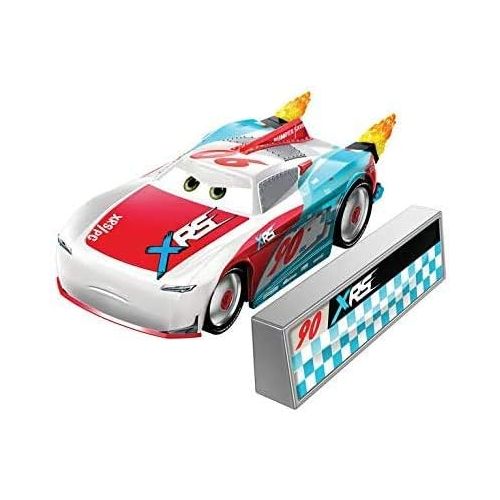 디즈니 Disney Cars XRS Rocket Racing 1:64 Die Cast Car with Blast Wall: Bumper Save #90 Paul Conrev