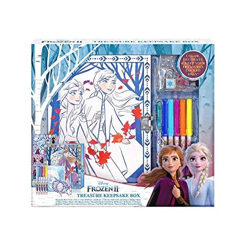 디즈니 Disney Frozen 2 Keepsake Box Craft Kit for Storage Activity Set for Kids one