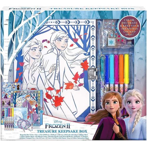 디즈니 Disney Frozen 2 Keepsake Box Craft Kit for Storage Activity Set for Kids one