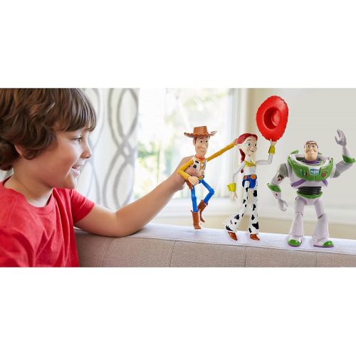 디즈니 Disney Pixar Toy Story So Long Partner 3 Pack with Movie Character Figures Woody, Jessie and Buzz, Kids Gift Ages 3 Years & Older