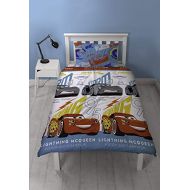 Disney Cars 3 Lightning 2 Piece UK Single/US Twin Sheet Set 1 x Double Sided Sheet and 1 x Pillowcase Rotary Design