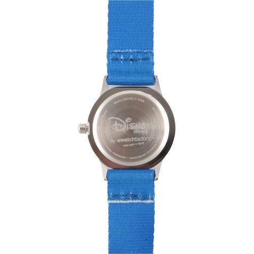 디즈니 Disney Kids W000022 Time Teacher Stainless Steel Watch with Blue Nylon Band