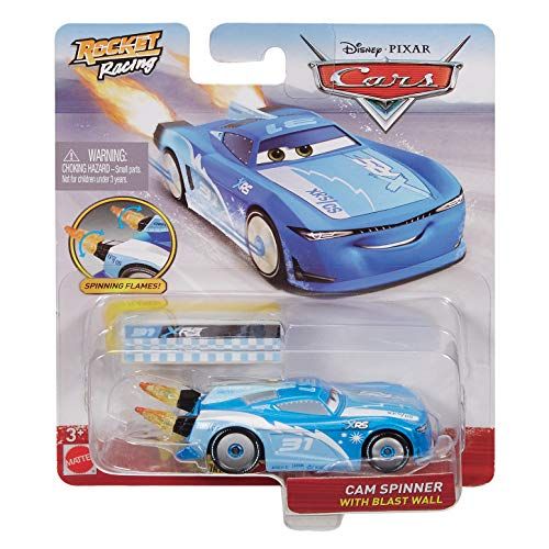 디즈니 Disney Cars XRS Rocket Racing 1:64 Die Cast Car with Blast Wall: Triple Dent #31 Cam Spinner