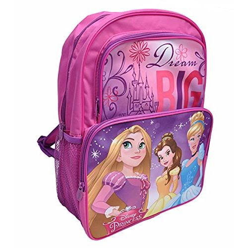 디즈니 Disney Princess Large 16 Backpack Cinderella Rapunzel
