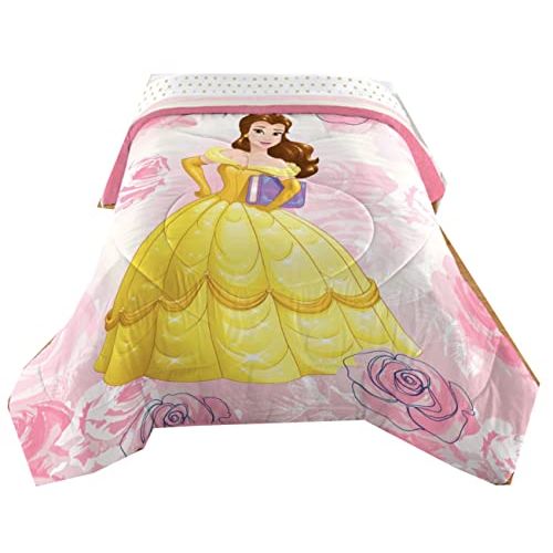 디즈니 Disney Princess Belle Twin Full Comforter Reversible