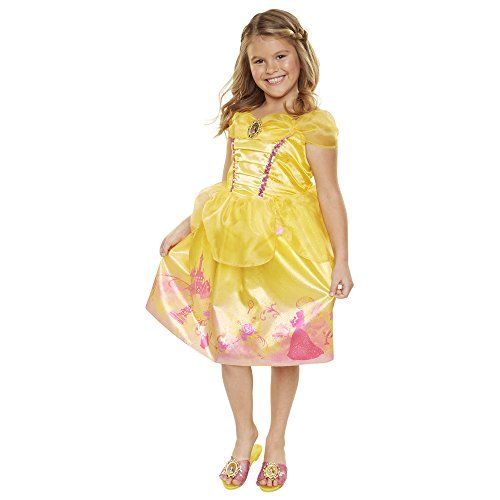 디즈니 Disney Princess 4314 Belle Explore Your World Dress, Size: 4 6x