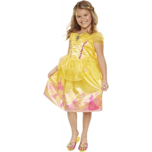 디즈니 Disney Princess 4314 Belle Explore Your World Dress, Size: 4 6x