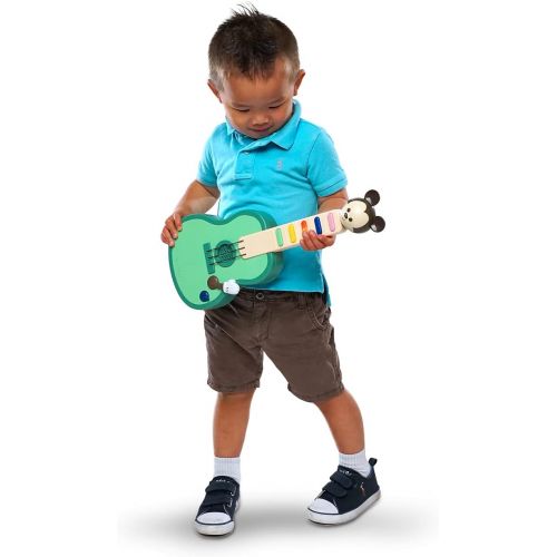 디즈니 Disney Hooyay Mickey Mouse Musical Guitar Rock n Swap Early Learning Toys for Ages 18 Months and Up, Multicolor (20235)