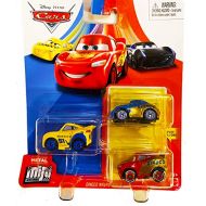 Disney Pixar Cars Mini Racers 3 Pack Dinoco Wraps Sally, Lightning McQueen, Cruz Ramirez