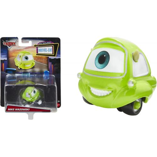 디즈니 Disney Cars Drive in Cars Character Vehicles Inspired by Disney Pixar Movie Cars ~ Mike Wazowski ~ Green One Eyed Vehicle