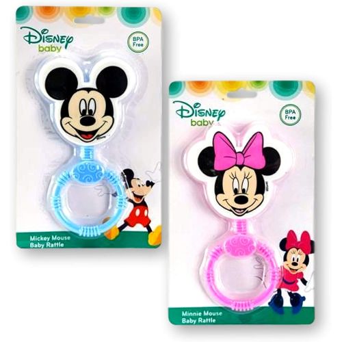 디즈니 Disney Baby Toy Set Minnie Mouse and Mickey Mouse Rattle Toys