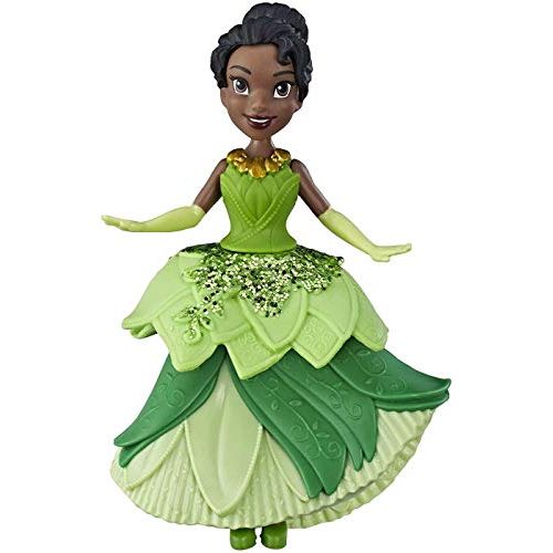 디즈니 Disney Princess Tiana Collectible Doll with Glittery Green One Clip Dress, Royal Clips Fashion Toy