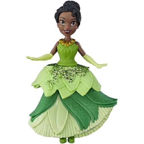 디즈니 Disney Princess Tiana Collectible Doll with Glittery Green One Clip Dress, Royal Clips Fashion Toy