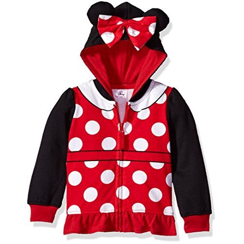 디즈니 Disney Baby Girls Toddler Minnie Mouse Costume Zip up Hoodie